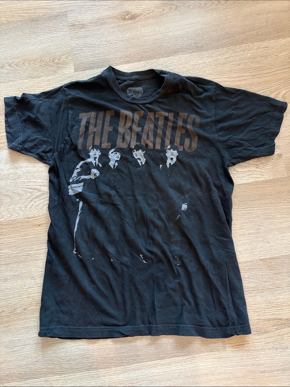 The Beatles Black and Gray Band Graphic Tee